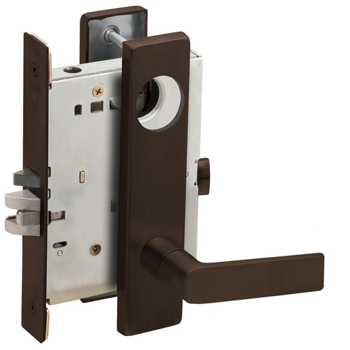 Mortise Lock Dark Oxidized Satin Bronze Oil Rubbed