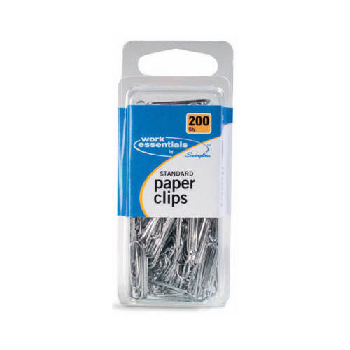 Work Essentials Standard Paper Clip, Silver - pack of 1200