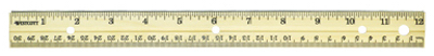 Acme United Corporation 10702 Wood Ruler, English/Metric, 12-In.