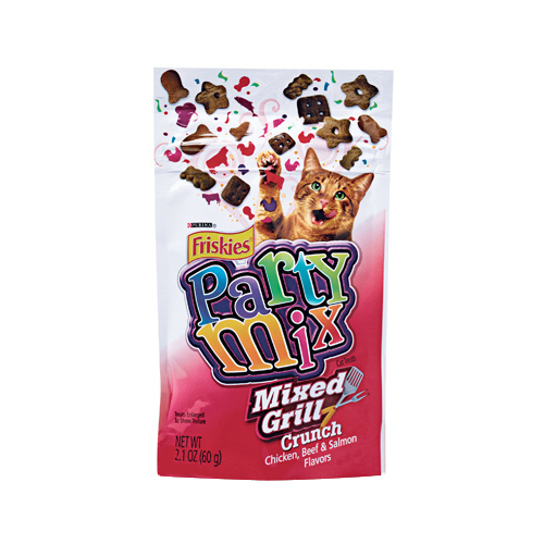 Cat Treats, Mixed Grill Party Mix, 2.1-oz. Pouch