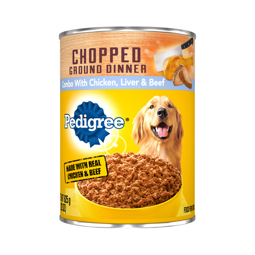 Dog Food, Chopped Combo, 22-oz. Can