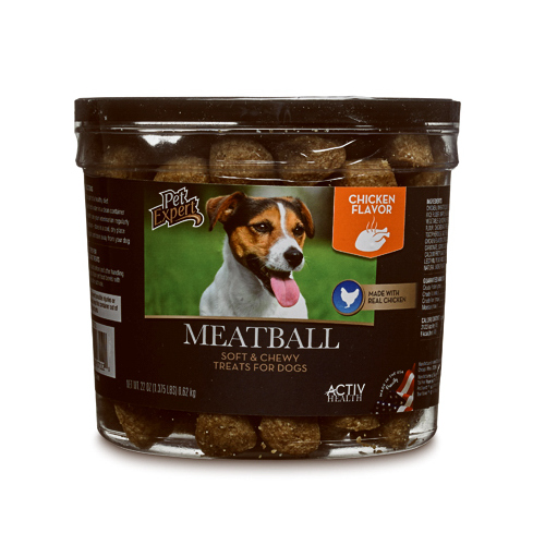 Sunshine Mills 07112 Dog Treats, Chicken Meatballs, 22-oz.