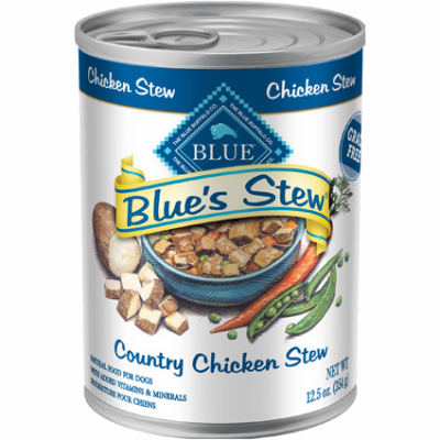 AMERICAN DISTRIBUTION & MFG CO 800235 Blue Stew Dog Food, Chicken Stew, 12.5-oz. Can