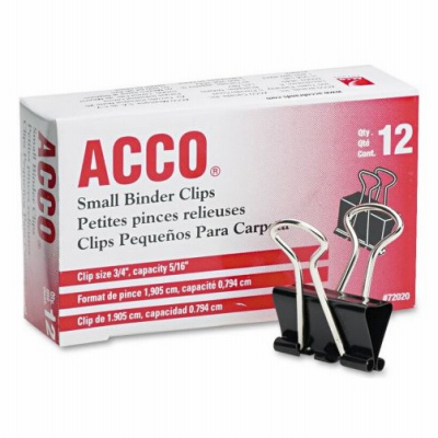 ACCO Brands Corporation A7072020D Small Binder Clips, 12-Ct  pack of 12