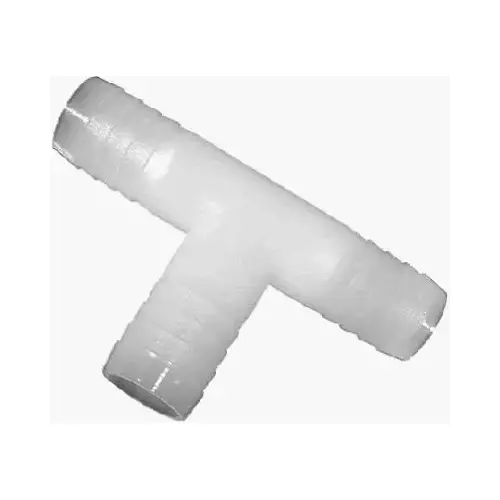 Hose Tee, 3/8 in, Barb, Nylon - pack of 10