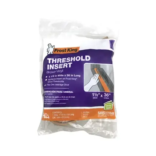 Threshold Vinyl Replacement Insert, Brown, 36-In.
