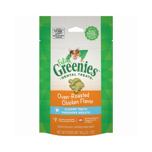 Feline Greenies, Chicken, 2.5-oz.