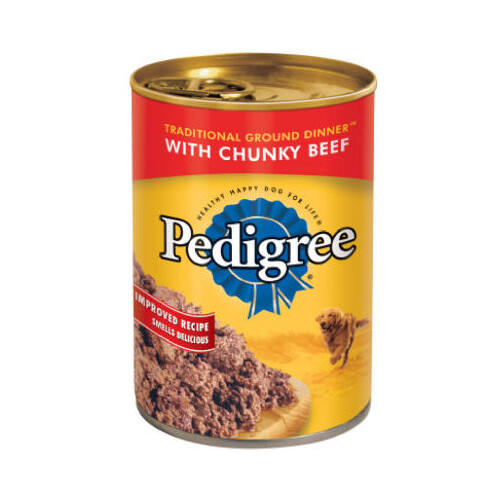 Dog Food, Chunky Chopped Beef, 13.2-oz. Can