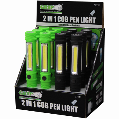 Grip on Tools 37211 2-In-1 LED Pen Light, Compact, Magnetic Bottom