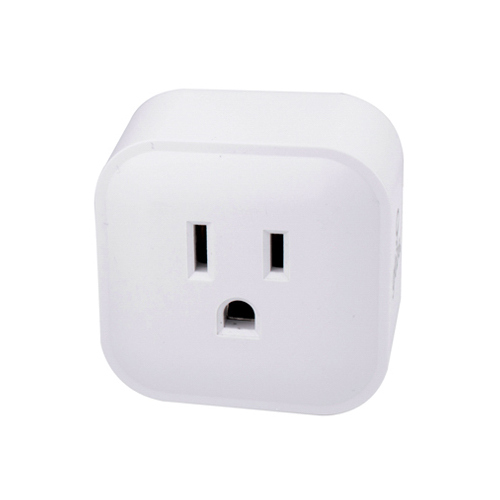 Wi-Fi Smart Plug, Voice Activated, White, 15-Amp