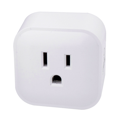 Globe Electric 50114 Wi-Fi Smart Plug, Voice Activated, White, 15-Amp