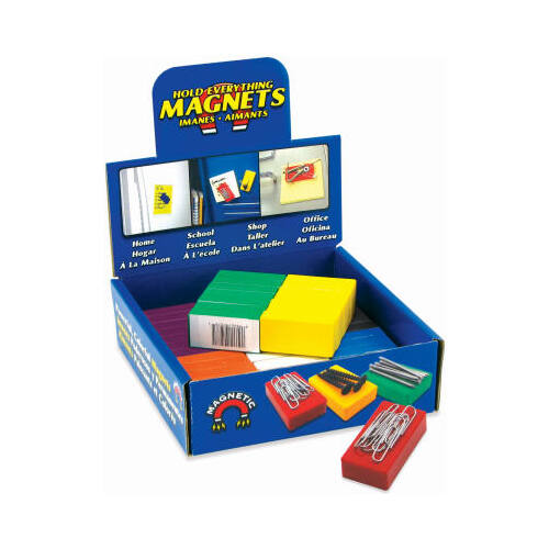 Master Magnetics 07378X56DSP Magnetic Posting Magnets 2" L X 1" W Assorted 3 lb. pull Assorted