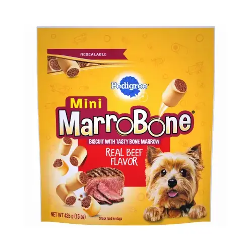 Pedigree K3213800 Mini Marrowbone Dog Treat, For Small Dogs, 15-oz.