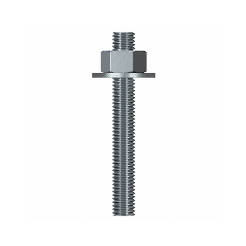 Hex Bolt 1/2" D X 5" L Galvanized Steel Galvanized