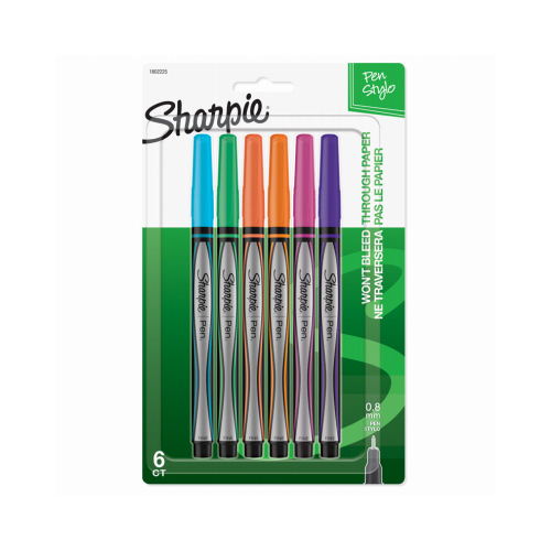 Sharpie Asst Pens - pack of 6