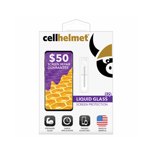 CELLHELMET CHELLSPPHONE50 Liquid Glass 50 Cell Phone Screen Protector, .02 oz. Vial
