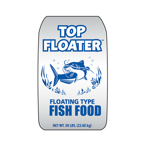 Premium Floating Fish Food, 50-Lbs.