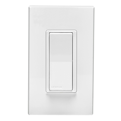 LEVITON MFG CO R02-DW15S-2RW Decora Smart Wi-Fi Switch, Enabled Scene Capable, 3-Way & Remote, White & Almond Faces