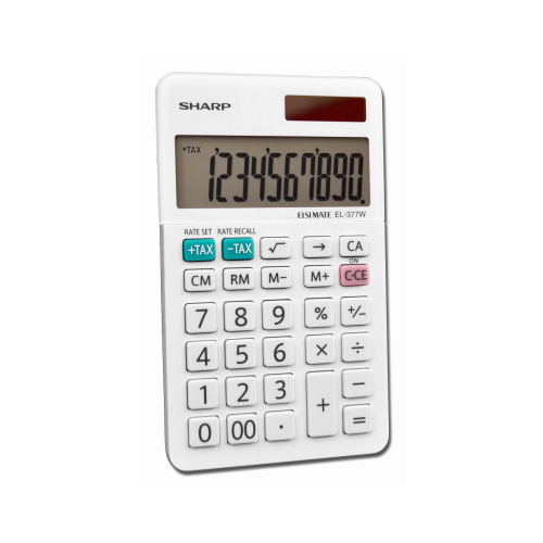 VICTOR TECHNOLOGY LLC EL-377WB Large Pocket Calculator