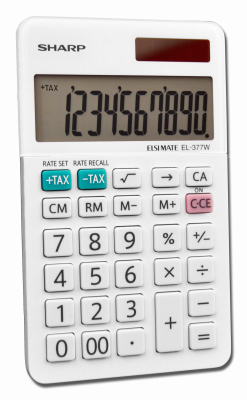 VICTOR TECHNOLOGY LLC EL-377WB Large Pocket Calculator