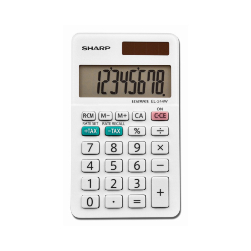 VICTOR TECHNOLOGY LLC EL-244WB Small Pocket Calculator