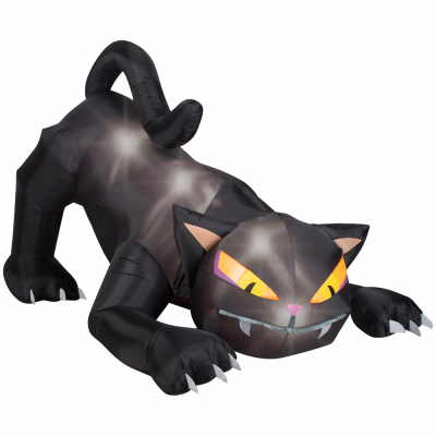 Gemmy 23623 LED Halloween Decoration, Inflatable Animated Cat