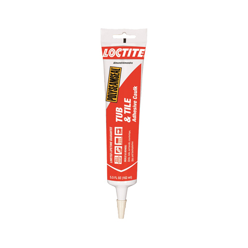 Loctite 2138418 POLYSEAMSEAL Tub and Tile Adhesive Caulk, Almond, 20 to