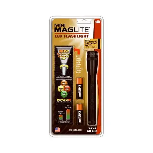 Maglite SP2201H Mini LED Flashlight with Belt Holster Black