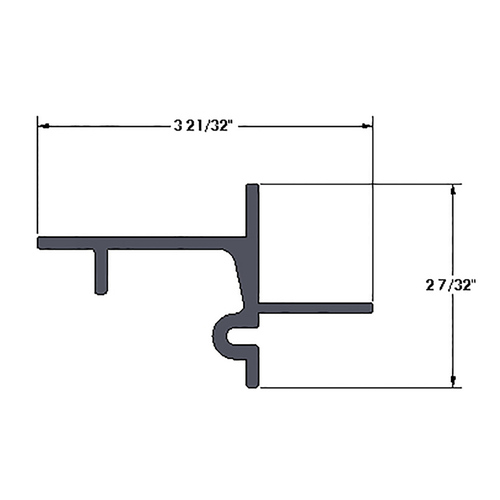 EXTRUSION OUTER TRACK CL - 18ft