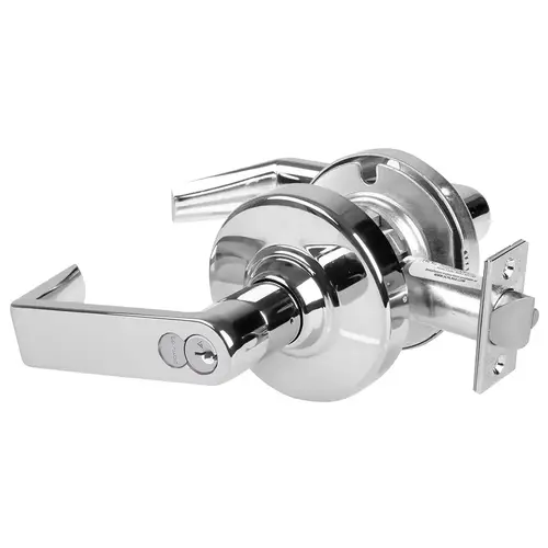 Schlage Grade 1 Entrance Lock, Rhodes Lever, FSIC Prep with Core, 5" Backset Extension, Bright Chrome Finish