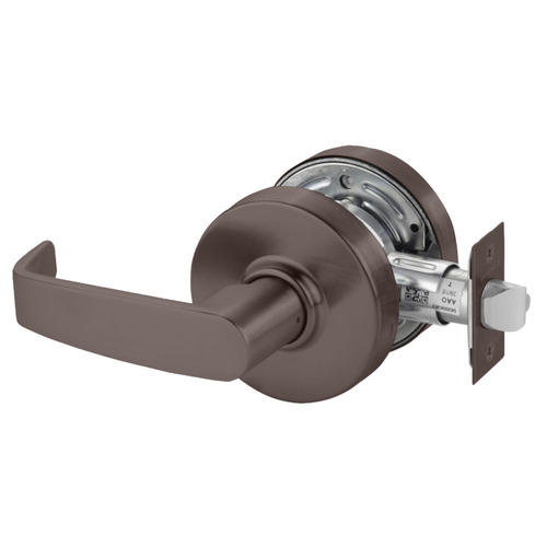 Double Dummy Pull with Latchbolt Plate Cylindrical Lock Grade 2 with L Lever and L Rose Oil Rubbed Bronze Finish