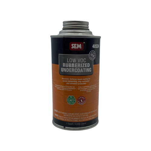 Rubberized Undercoating, 24 oz, Black, Low VOC VOC, Aerosol, Rubberized (Y/N): Yes