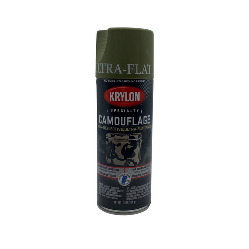 Krylon Camouflage Paint with Fusion for Plastic Technology Camouflage Woodlan
