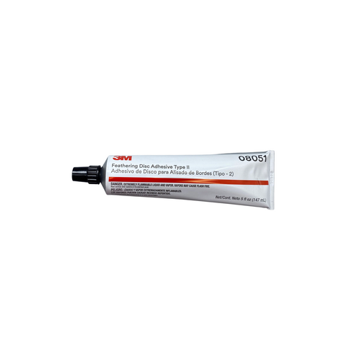 3M 08051 1-Component Type 2 Feathering Disc Adhesive, 5 oz Tube, Liquid, Amber