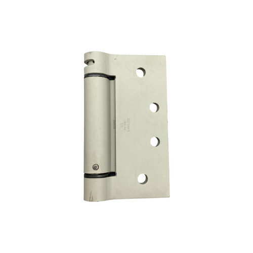 Lubricated Bearing Single Acting Spring Hinge, Residential Grade Template Hole Patter Square Corner, 4 In. by 4 In. Primed for Painting