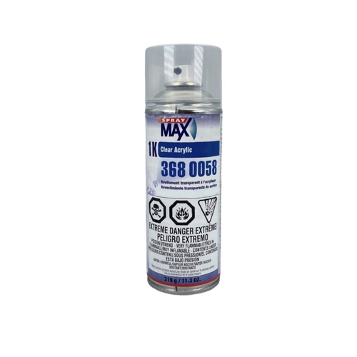 SprayMax, Peter Kwansy, Inc 3680058 1K Clear Acrylic, 10.6 oz