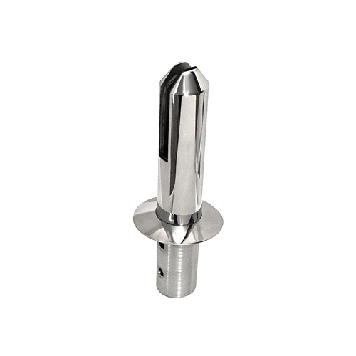 Round Core Mount Friction Fit Spigot, 316L Polished Stainless Steel Finish