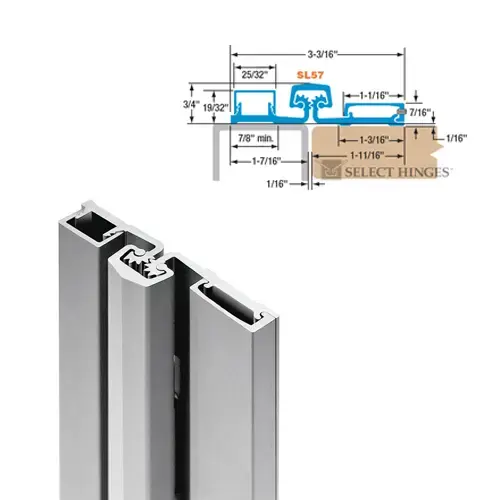 SL57BRSD 85" DKBRZ CONT/HINGE