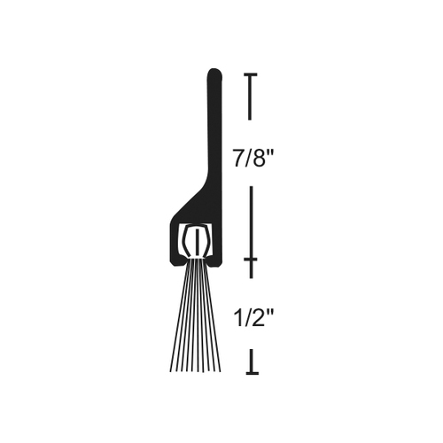 National Guard Products 600DKB 36 36" Brush Seal or Sweep Dark Bronze Finish