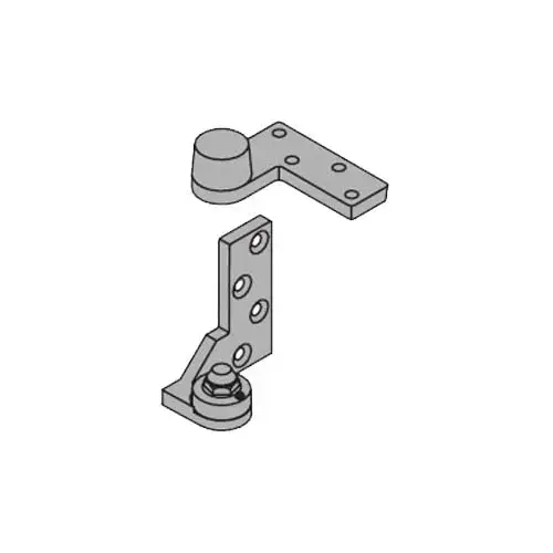 Bottom Pivot, 3/4" Offset, Right Hand, Sprayed Aluminum