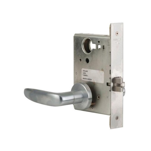 Passage Latch Mortise Lock with 07 Lever and B Rose Bright Chrome Finish