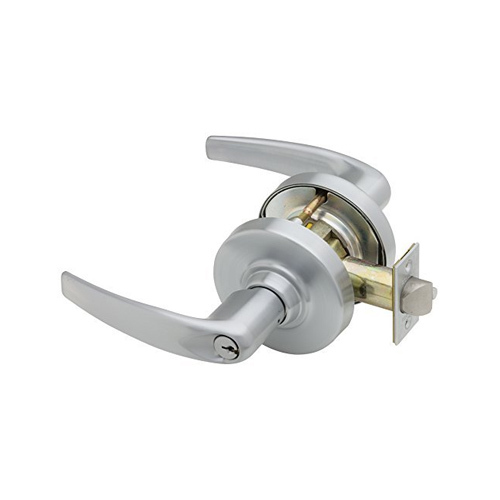 ND Series Classroom C Keyway Athens with 13-247 Latch 10-025 Strike Bright Brass Finish