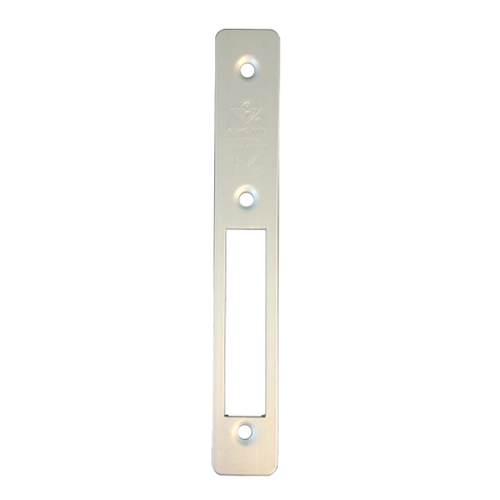 MS1852S-050 Deadlock (Hookbolt) RH Radius Faceplate, Satin Aluminum Clear