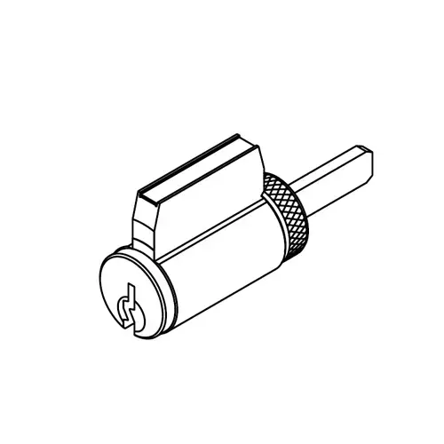 ALX Series Convention Cylinder C Keyway Satin Chrome Finish