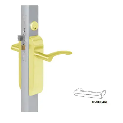 Aluminum Door Deadlocks Satin Stainless Steel