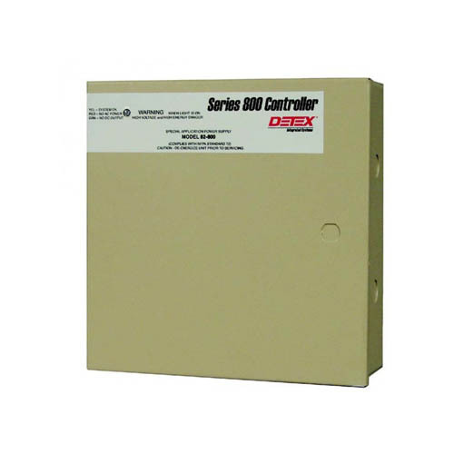 DETEX 81-800 Series 800 Controller and Power Supply, 1 Amp Continuous, Powers and Controls ER Device, for 1 Pair of Doors with Single Output,for 1 Operator