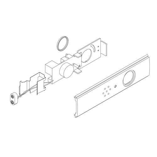 Lock Exit Device Part Satin Chrome