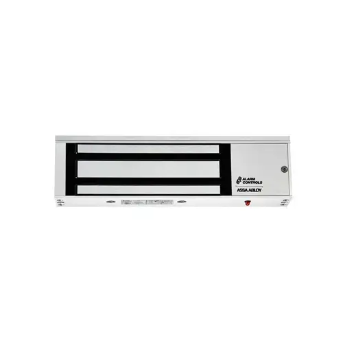 Alarm Controls 600LB Single Door Magnetic Lock Satin Aluminum Clear