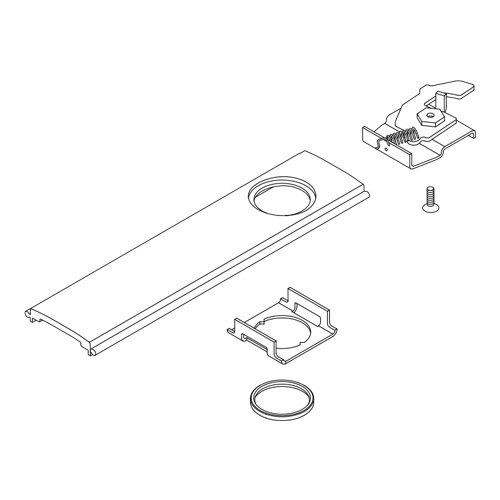 Lock Exit Device Part Satin Aluminum Clear Anodized