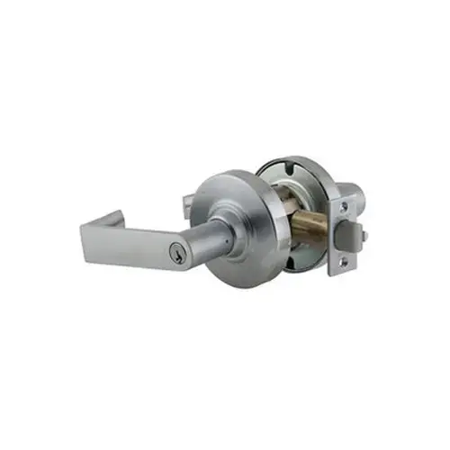 ND Series Entry / Office C Keyway Rhodes with 13-247 Latch 10-025 Strike Satin Brass Finish